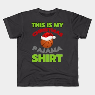 This Is My Christmas Pajama Shirt Funny Christmas Kids T-Shirt